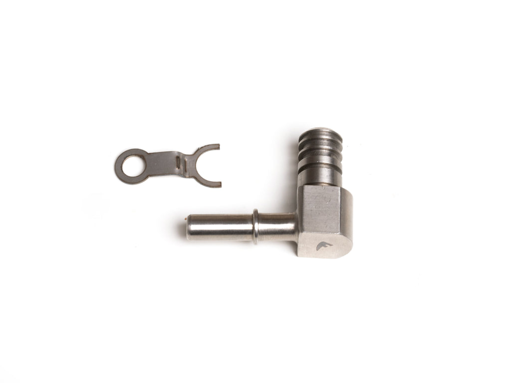 STAINLESS STEEL FUEL PUMP OUTLET CONNECTOR ELBOW FOR MV AGUSTA