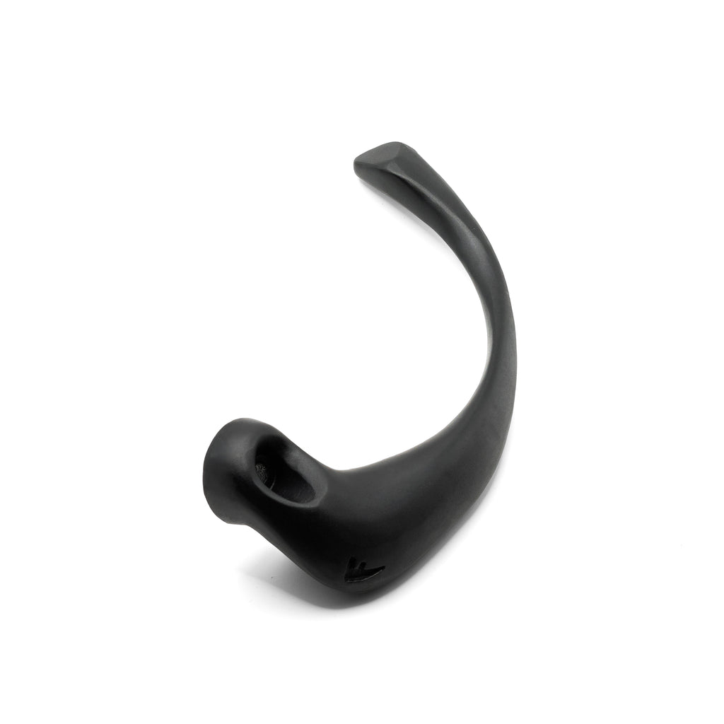 CORNU ATER black anodised brake lever guard, three-quarter view